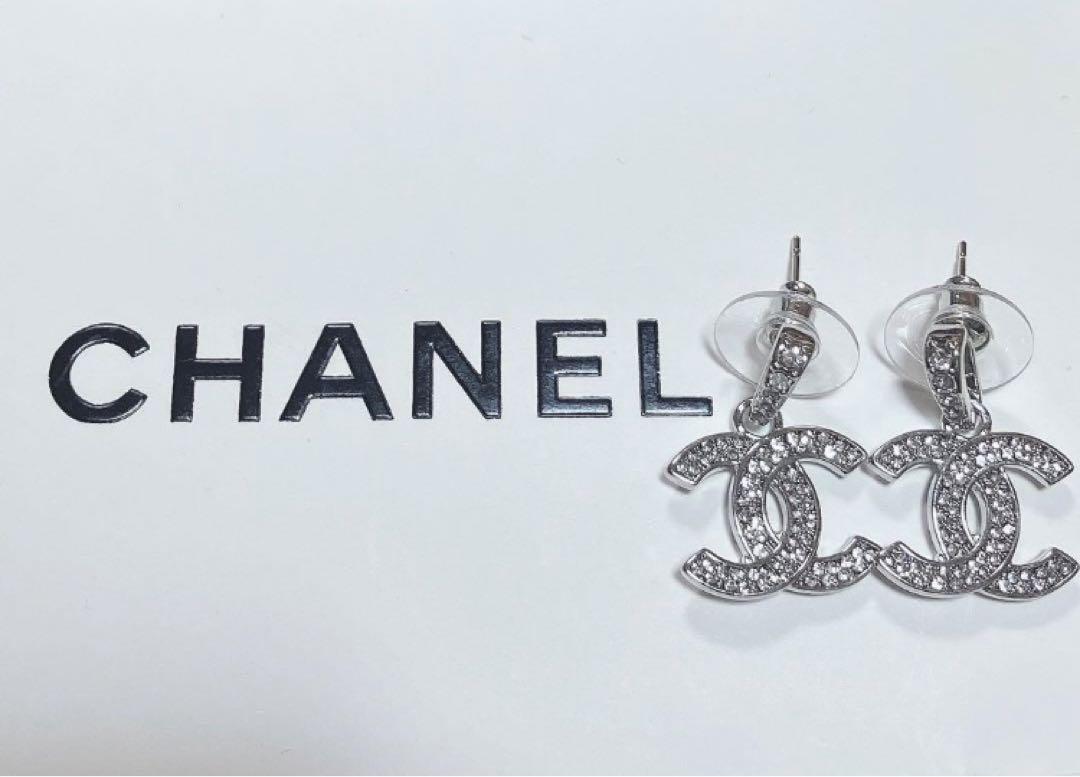 CHANEL シャネル 正規品 ピアス ココマーク シルバー ミニ 新品