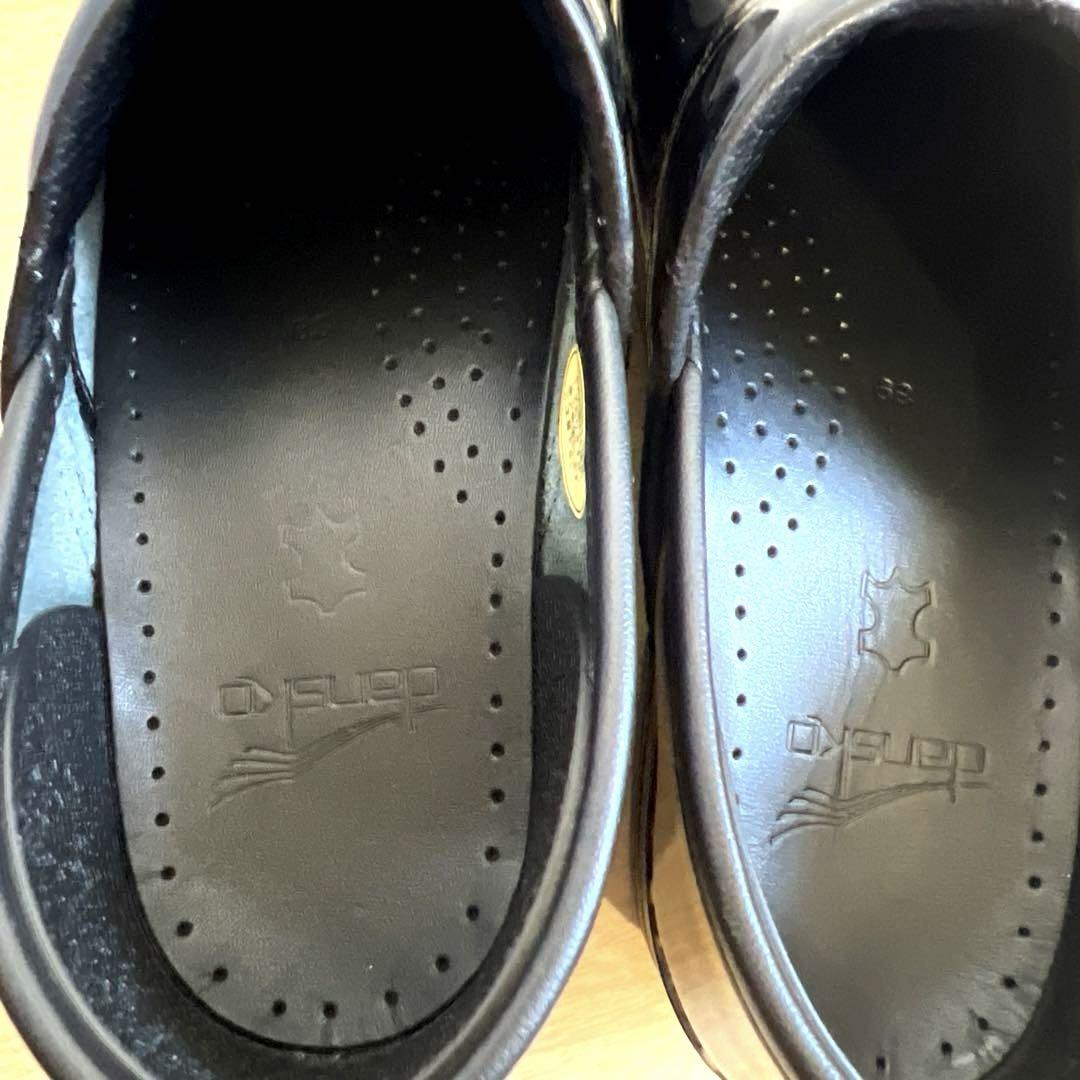 dansko ダンスコ　プロフェッショナル パテント　エナメル　ブラック