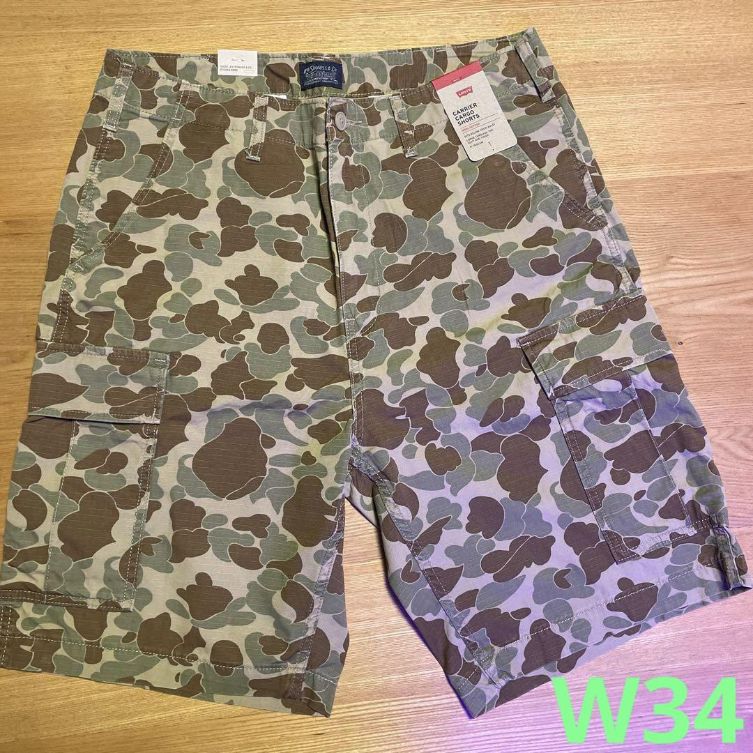 リーバイス Carrier Cargo Shorts Camo W34 新品