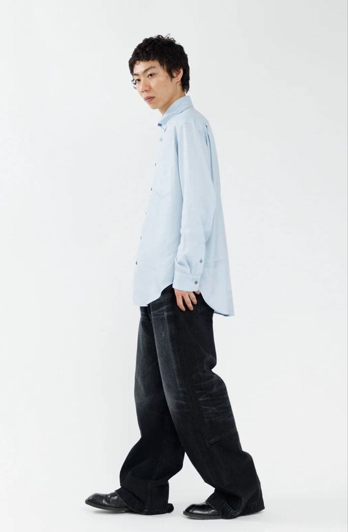 sublations WIDE SEAM DENIM BAGGY PANTS
