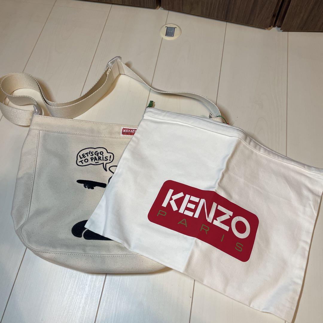 新品 KENZO BOKE BOY LARGE ショルダーバッグ ホワイト 画像5