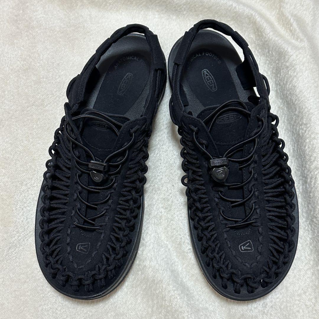 【ほぼ未使用】KEEN ユニーク ブラック アウトドアサンダル28.5cm