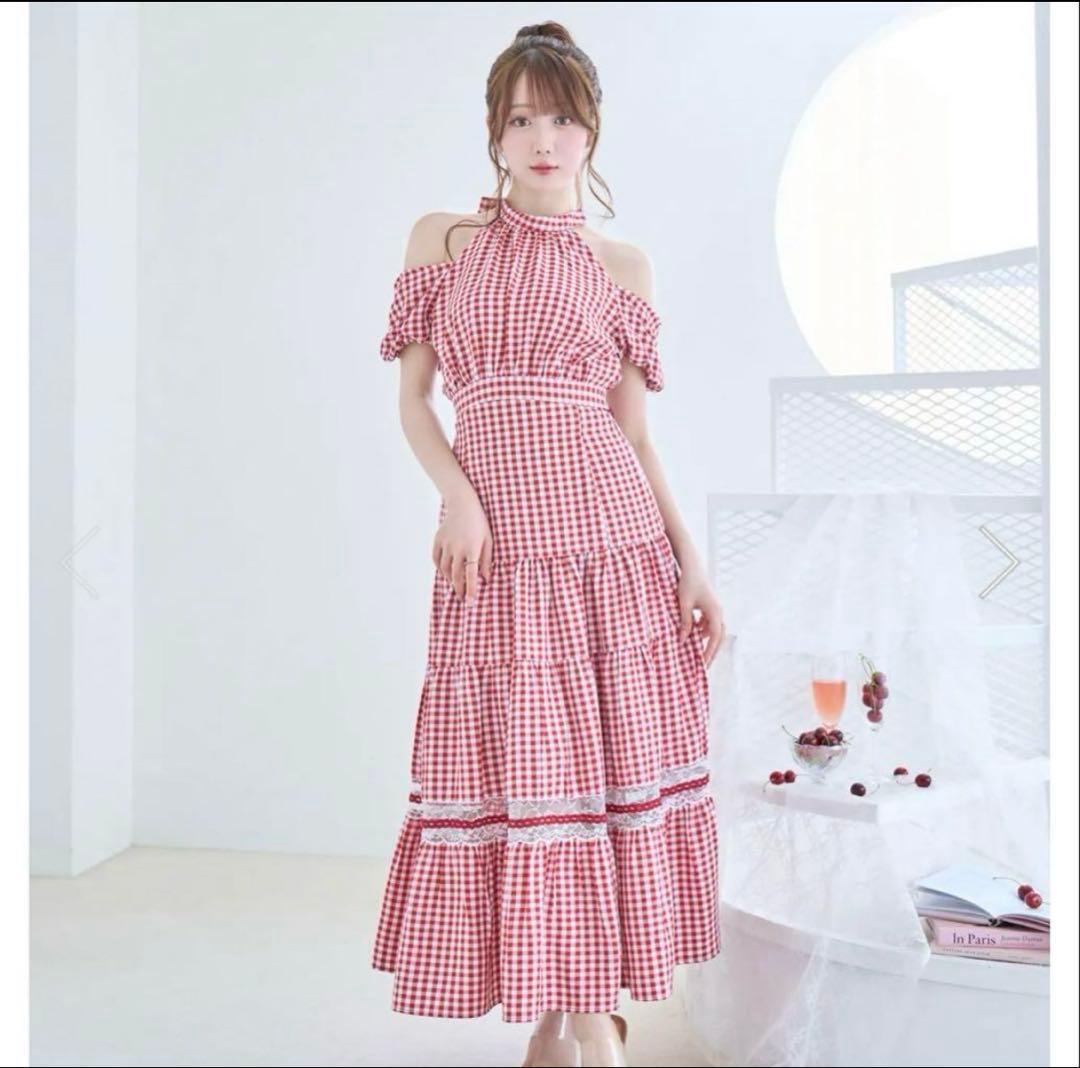 rosemuse gingham SET UP ワンピース　red