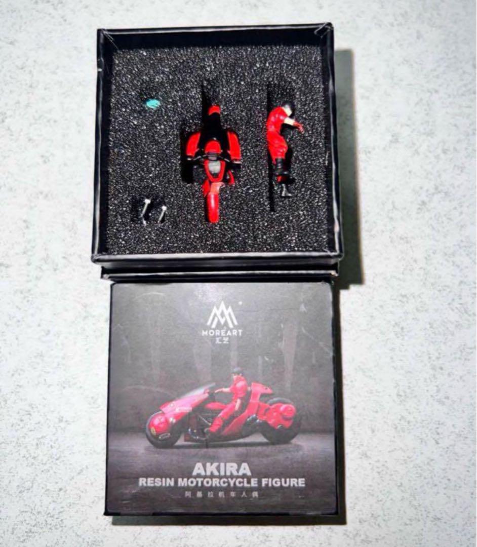 新作 MOREART 1/64 AKIRA バイクフィギュア　レッドブラック