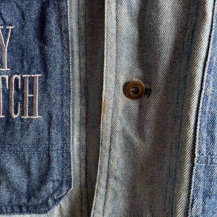 90s ヤバい ヤンキー デニム ジャケット icm15-m83728245446 ガルフィー 人気 刺繍ロゴ レトロ 超特価新品