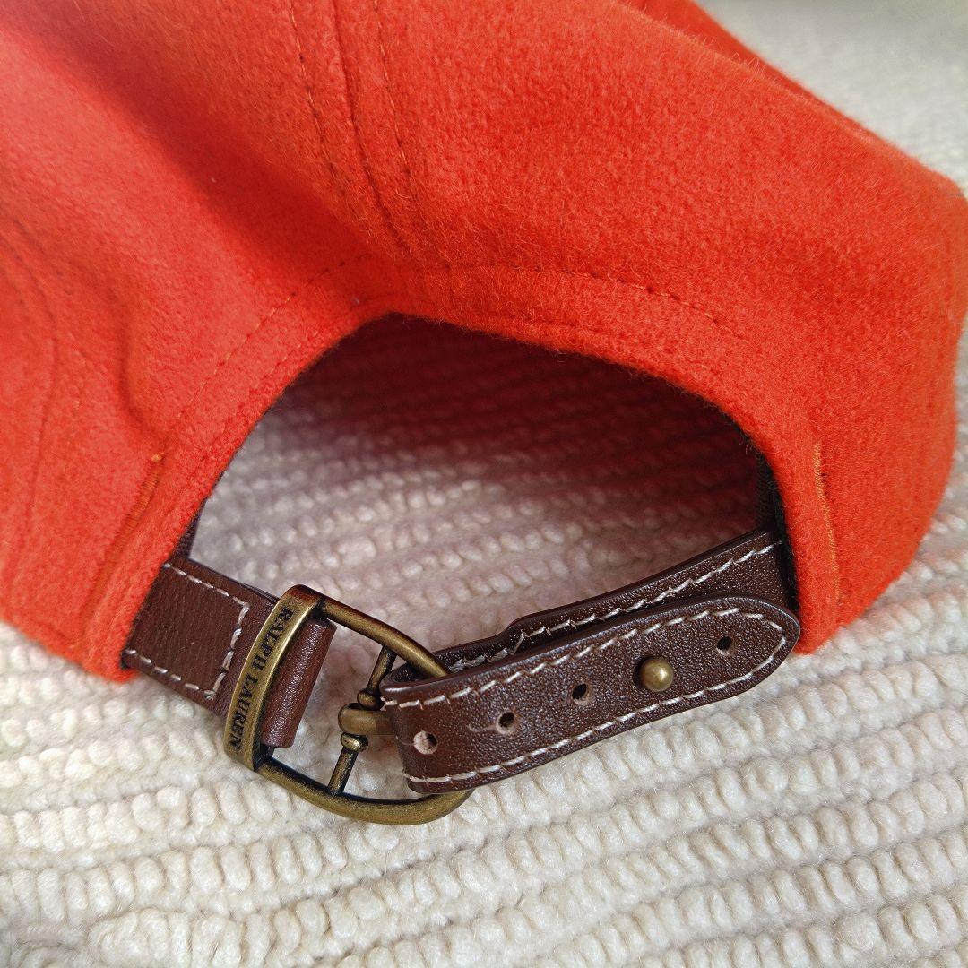 【美品】 RALPH LAUREN leather cap