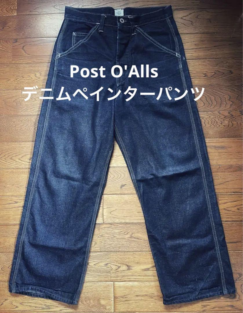 Post O'Alls デニムペインターパンツ シンチバックル