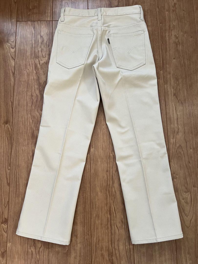 Levi's STA-PREST BIG E 70s ピケ 70's Levi's BIG-E STA-PREST ピケパンツ ダックブルー 実寸