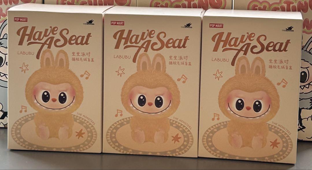 POP MART LABUBU BABA Have A Seat ぬいぐるみ3個