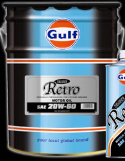 送料無料 20L GULF BLAZE Retro 20w-60 旧車用 鉱物油 お歳暮