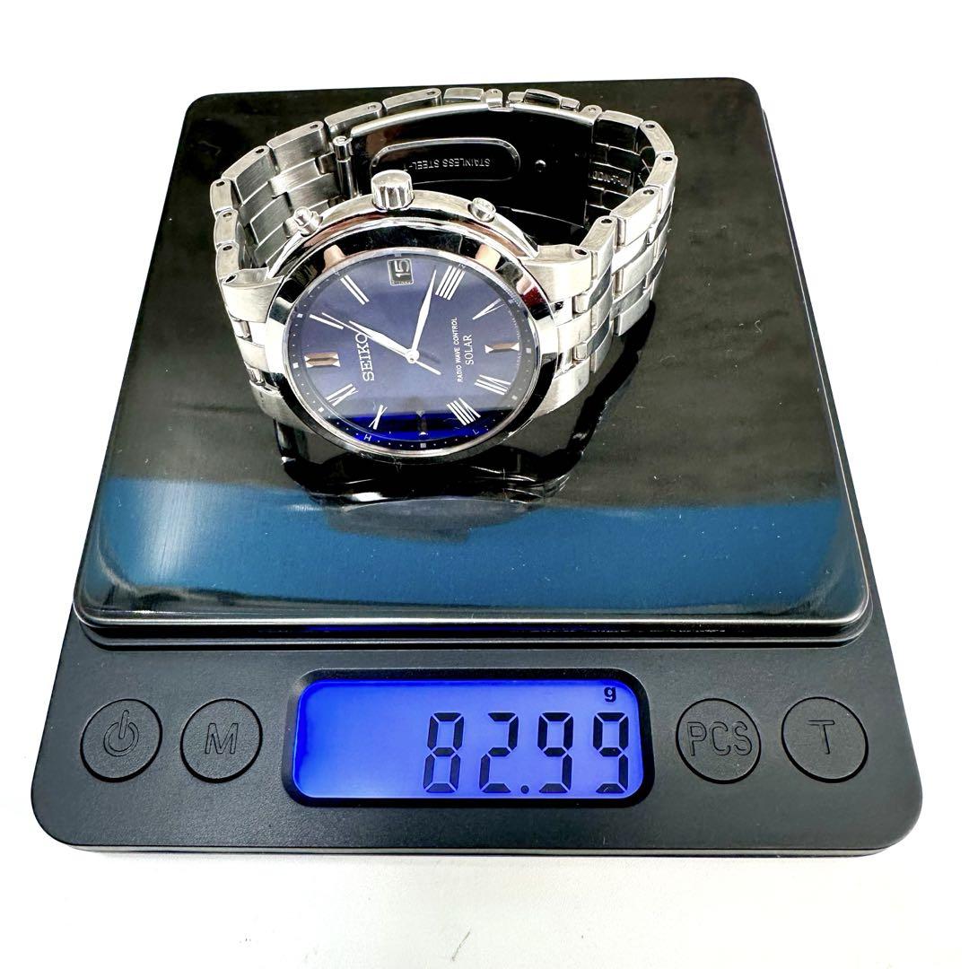 稼働品★SEIKO セイコー スピリット 電波ソーラー腕時計 SBTM185