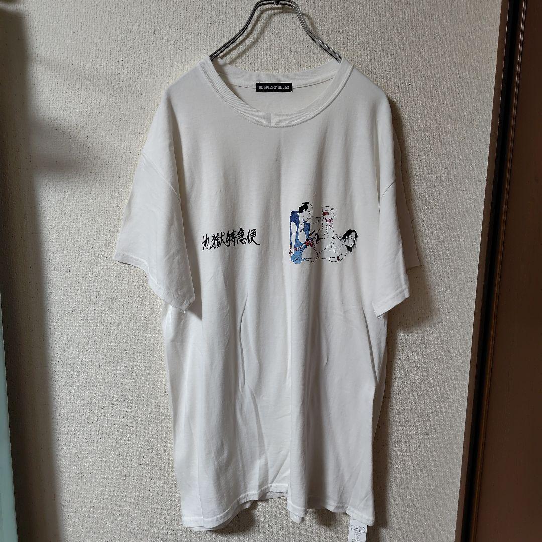 DELIVERY HELLS 地獄特急便　キャラクターTシャツ ホワイト