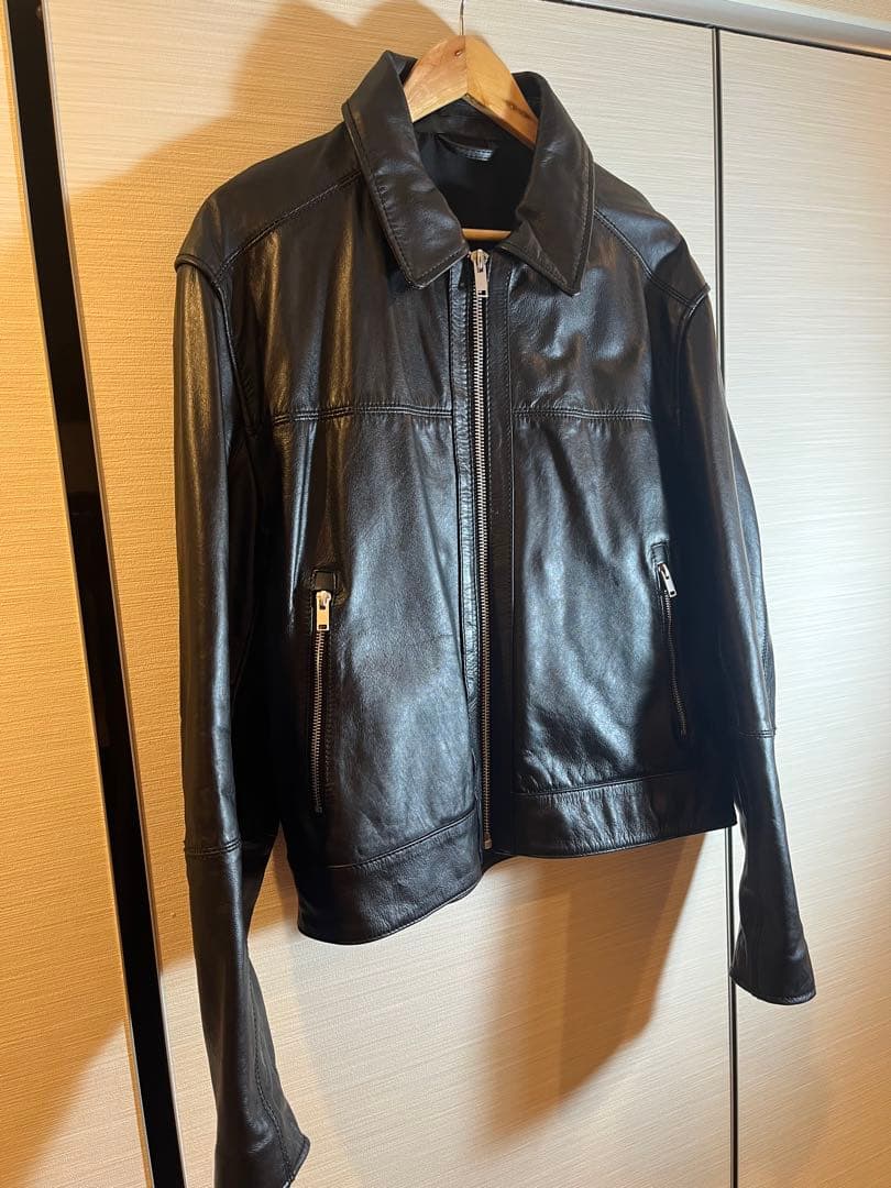 レザー ジャケット leather jacket リアルレザー 本革　ZARA