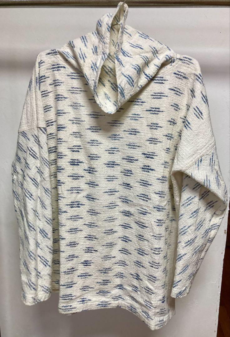 ⑥うさと服(トップス)藍染かすり　汚れ有り