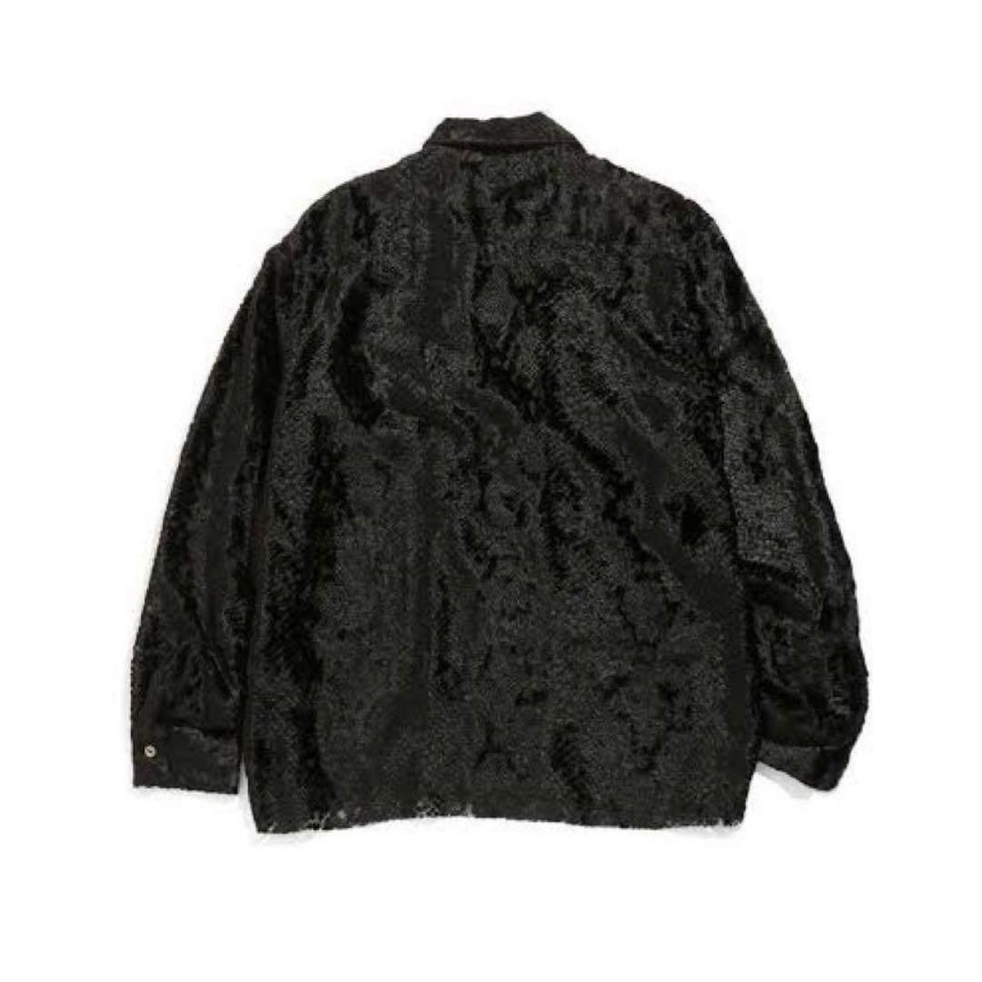 C.O.B.One-Up Shirt-Burnout velvet Black 画像3