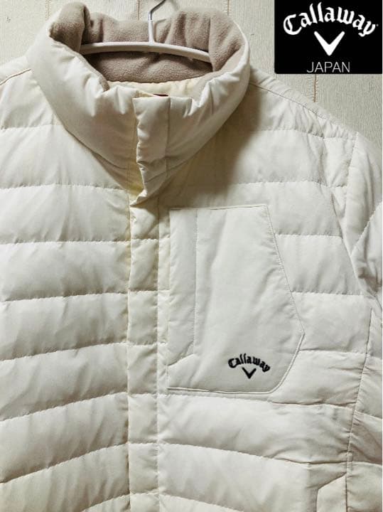 中綿ジャケット【Ｌ】キャロウェイ アウター 2way  白 レッドレーベル