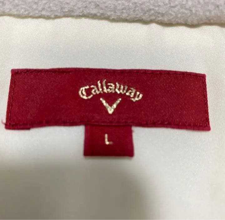 中綿ジャケット【Ｌ】キャロウェイ アウター 2way  白 レッドレーベル 中綿ジャケット アウター