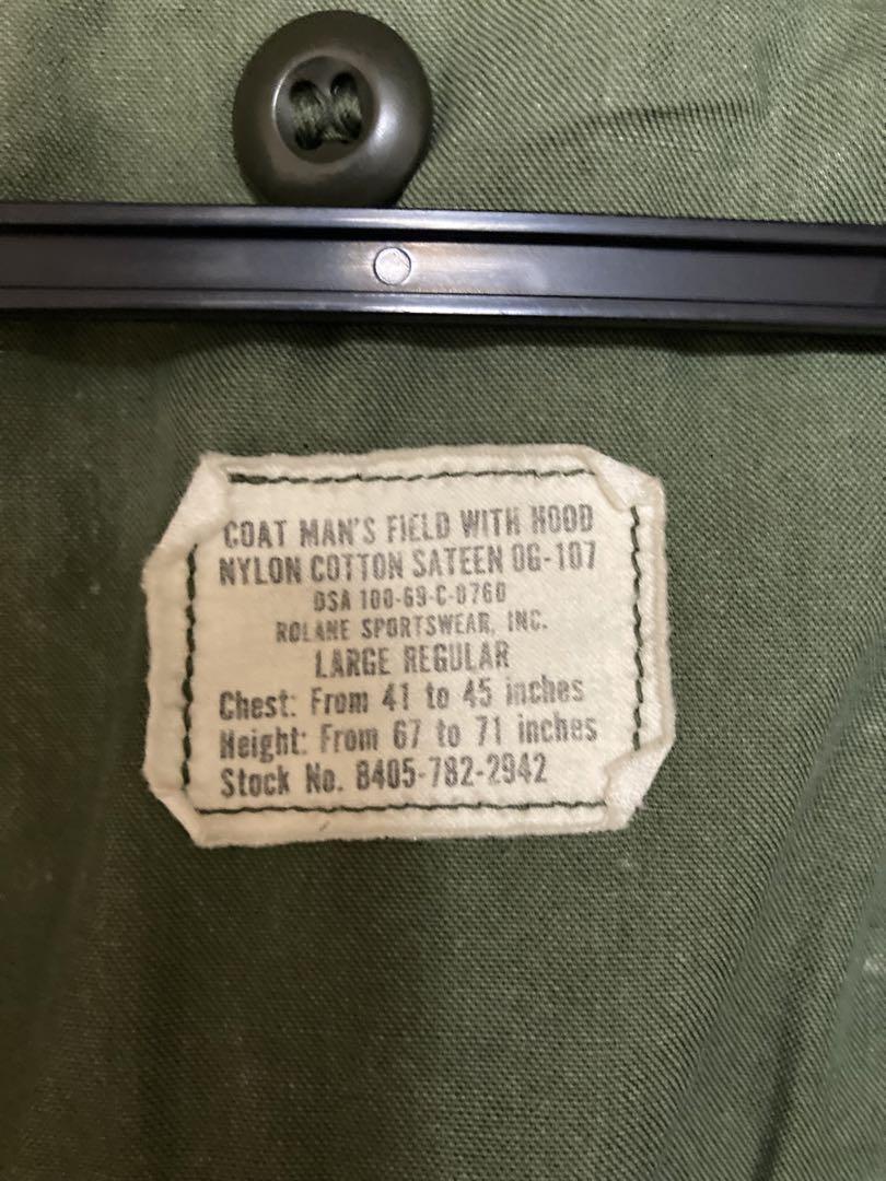 M-65 フィールドジャケット 2nd アルミジップ 60s L-R 画像5