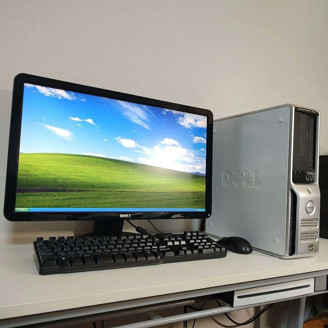【美品】DELL DIMENSION C521据置型PC+24インチモニタセット 美品】DELL DIMENSION C521据置型PC+24インチモニタセット