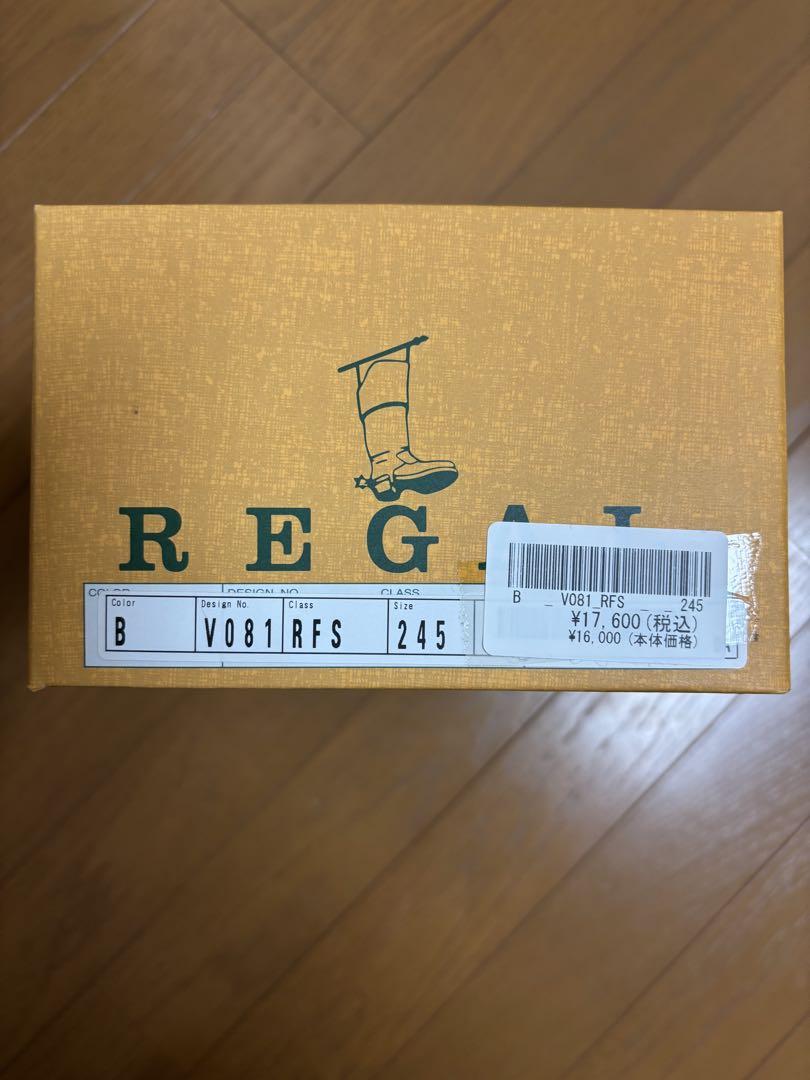 値下げ　美品 REGAL ブラック プレーントゥ24.5cm