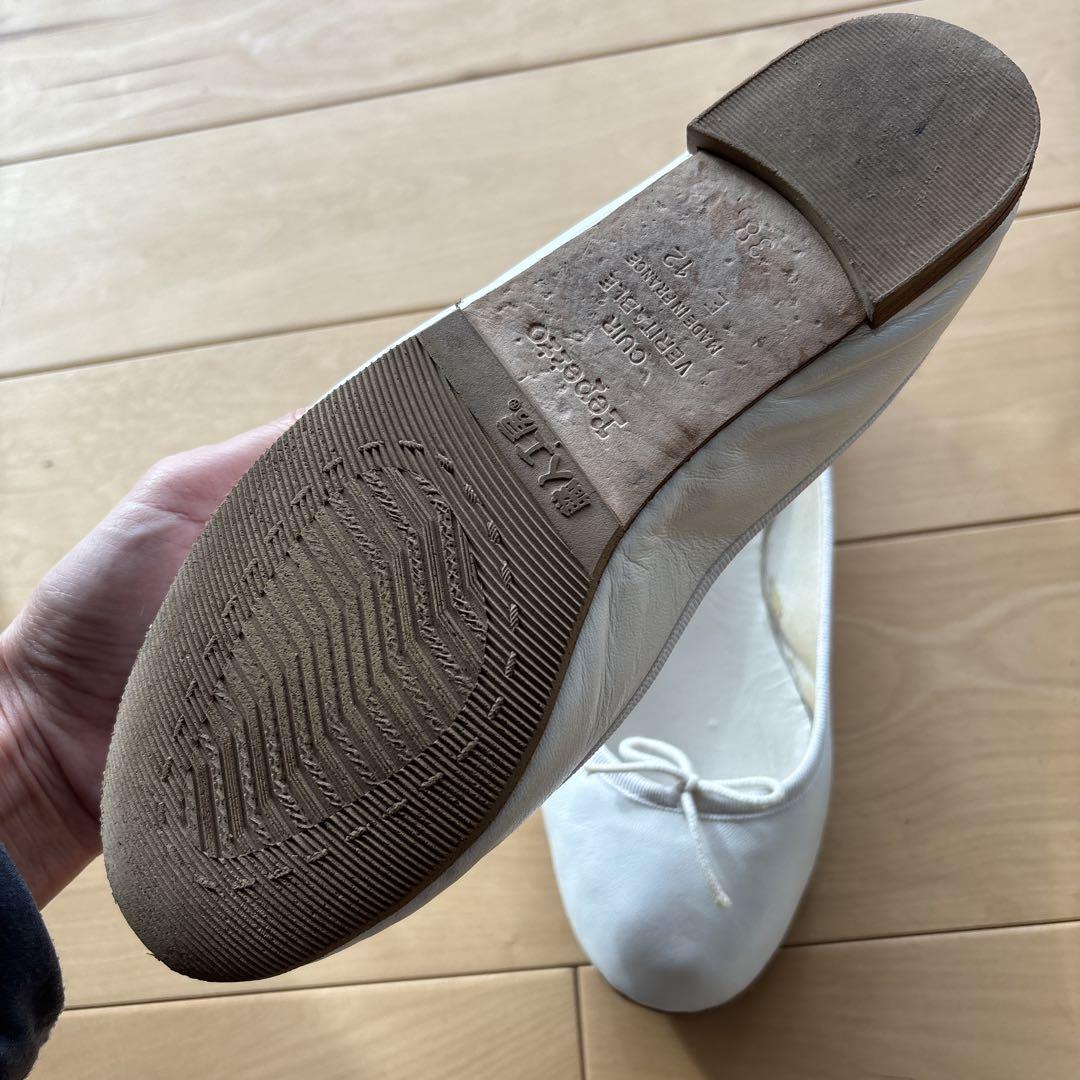 Repetto ホワイト バレエシューズ　38
