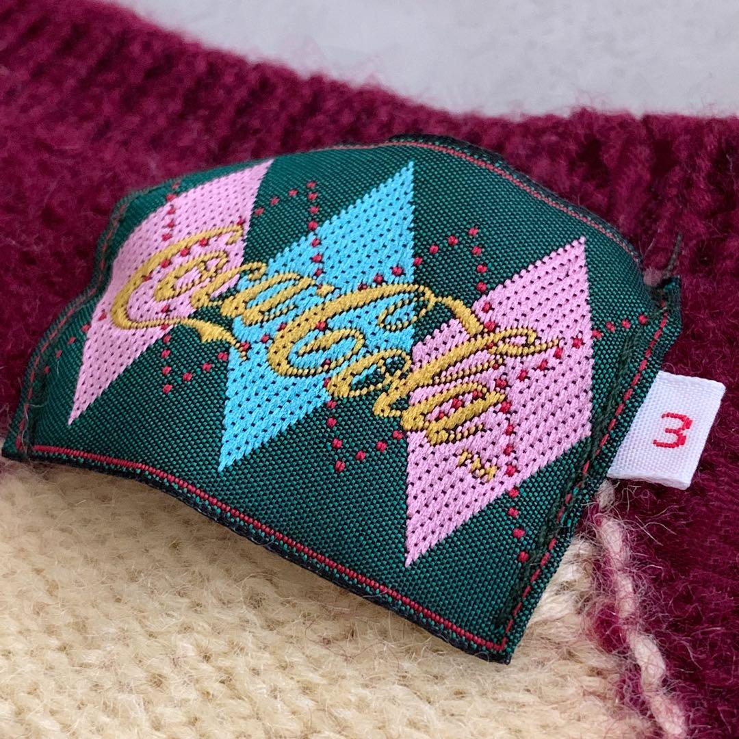 古着“CocaCola” Vintage Argyle Sweater