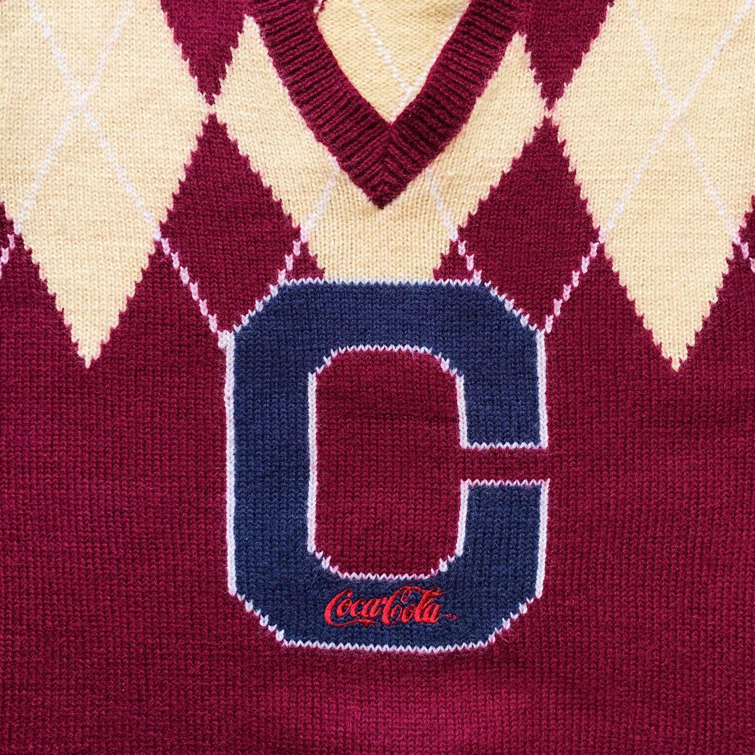 古着“CocaCola” Vintage Argyle Sweater