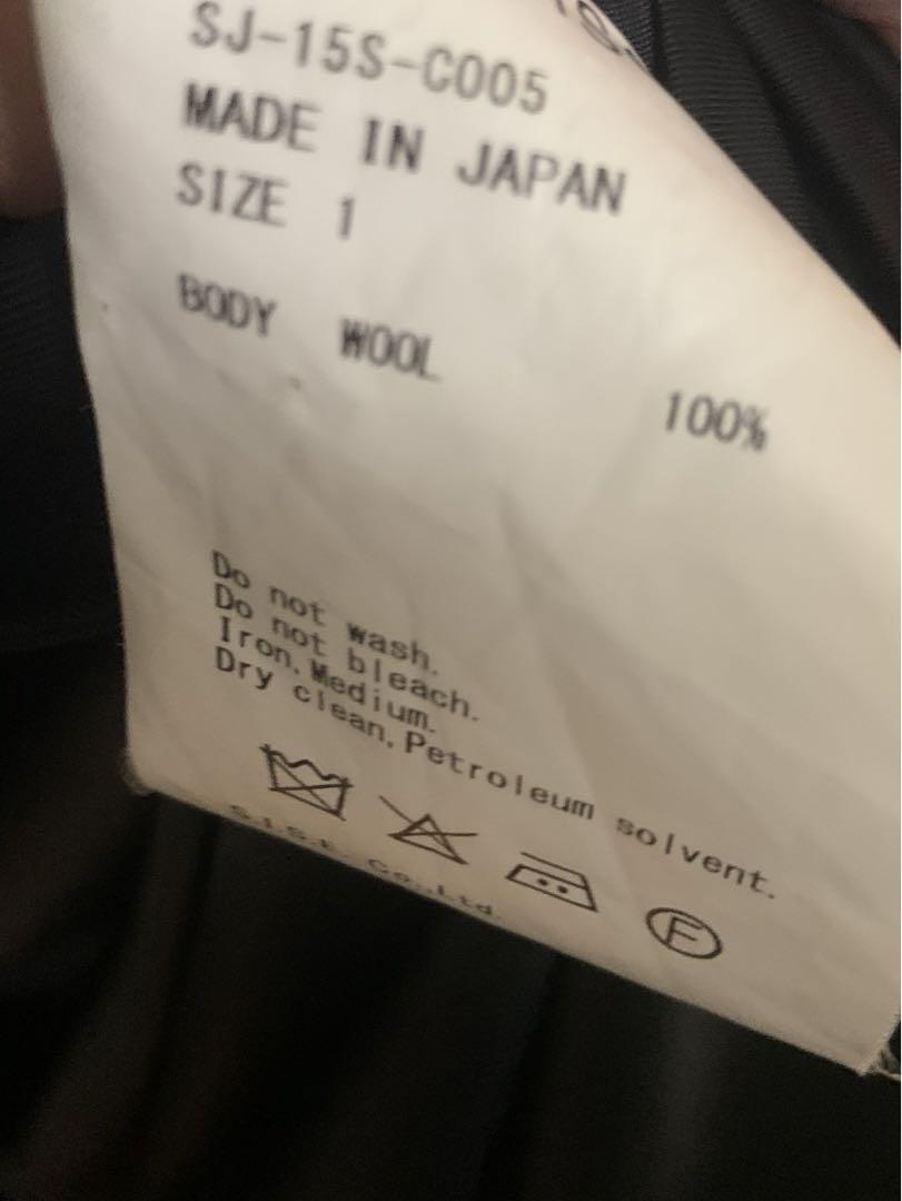 SISE シセ チェスターコート ブラック ウール100 Sサイズ