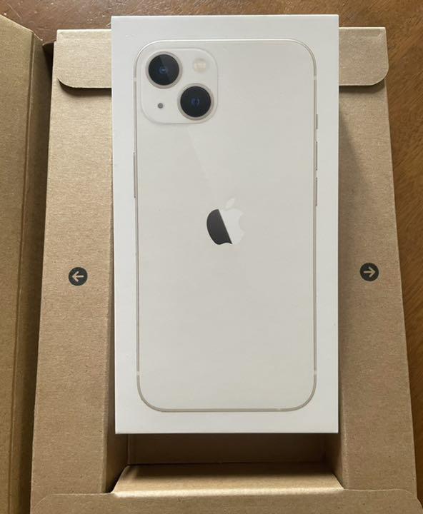 ホワイト系レビュー高評価の商品! 【新品】 iPhone13 128GB SIMフリー 爆買い iPhone13 スターライト128GB【SIMフリー】 スマートフォン本体