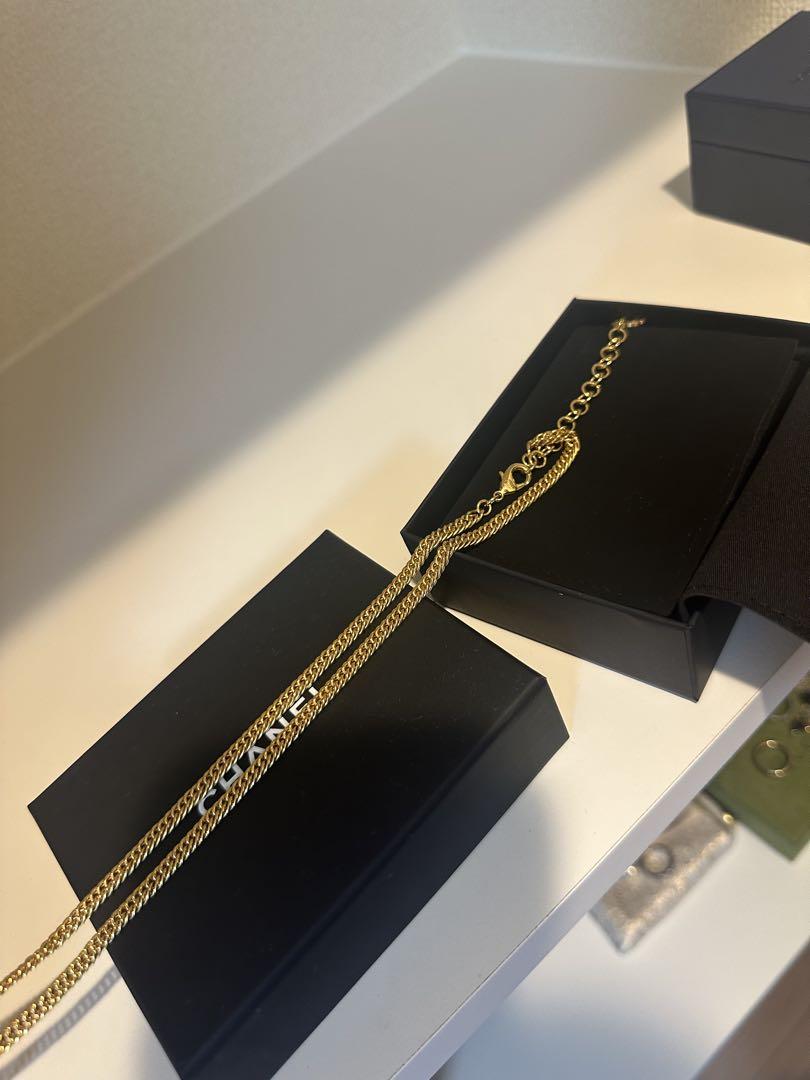 最終値下げCHANEL ナンバー5 ロング ネックレス ゴールド ブルー