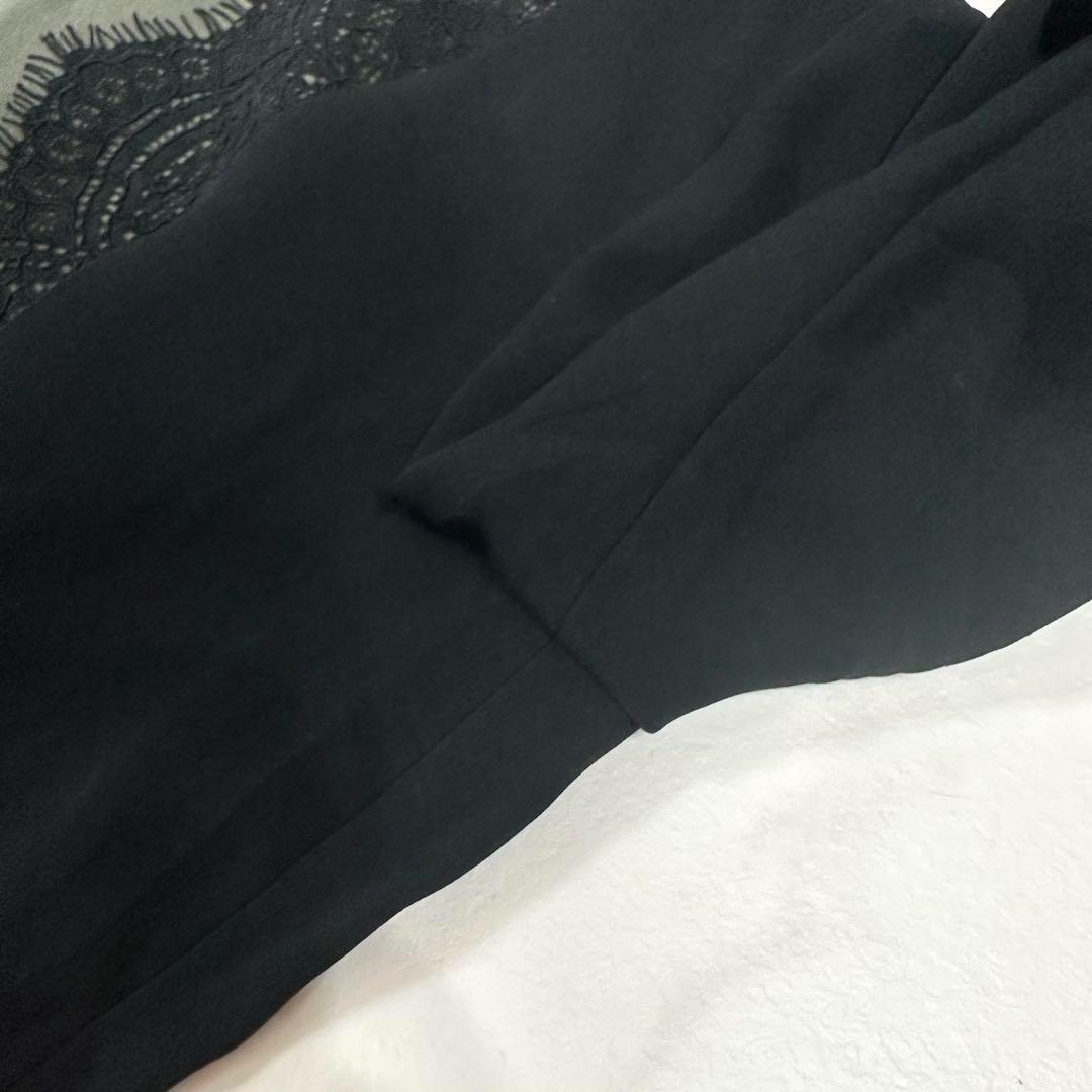 【美品】Leilian レリアン　現行　フロントレースワンピース 長袖 M相当