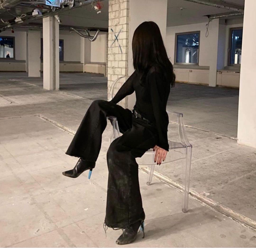 ワールド オンラインストア VETEMENTS レザーブーツ ライターヒール 靴
