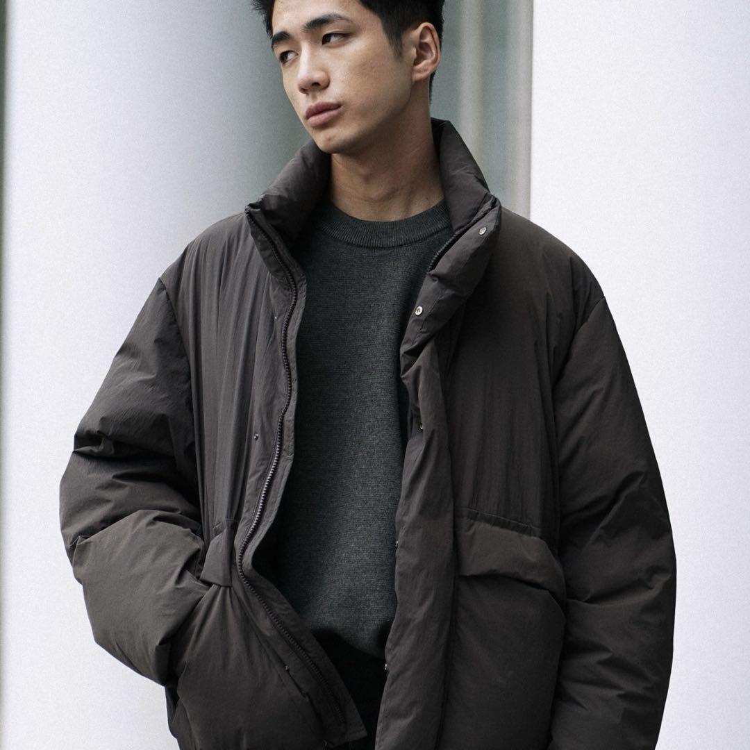 NYLON 66 HEAT FIBER PADDEDJACKETアッシュブラウン