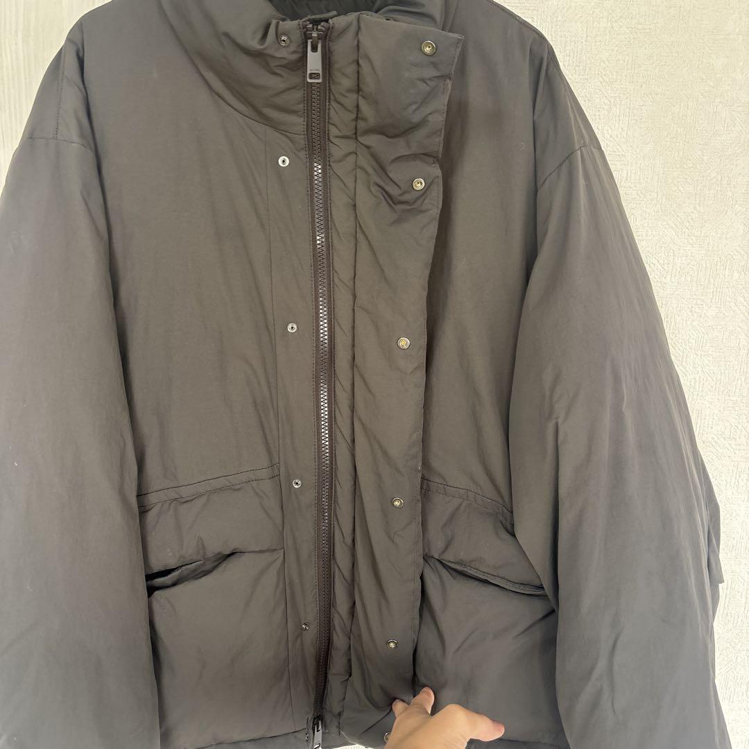 NYLON 66 HEAT FIBER PADDEDJACKETアッシュブラウン