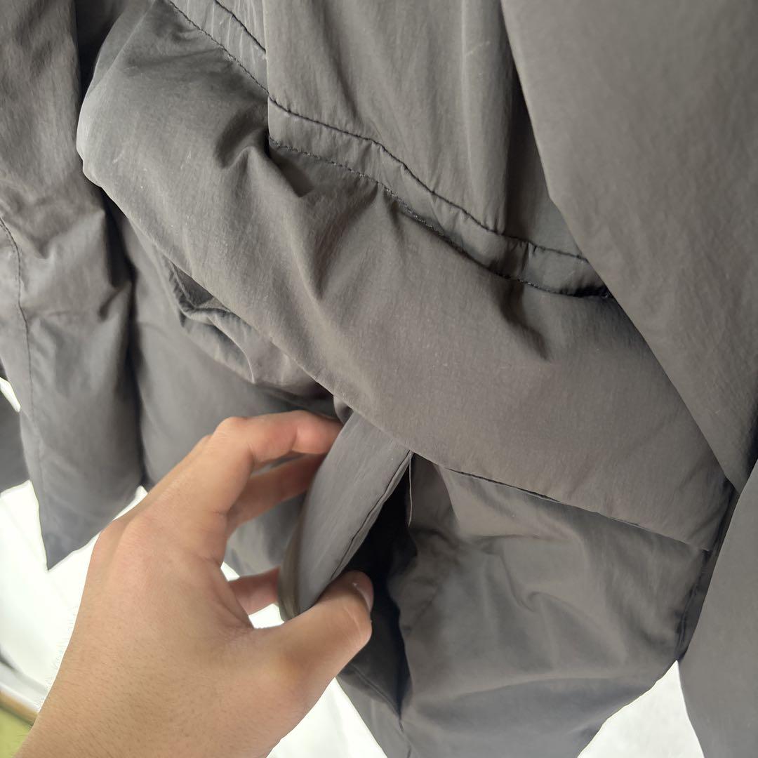 NYLON 66 HEAT FIBER PADDEDJACKETアッシュブラウン