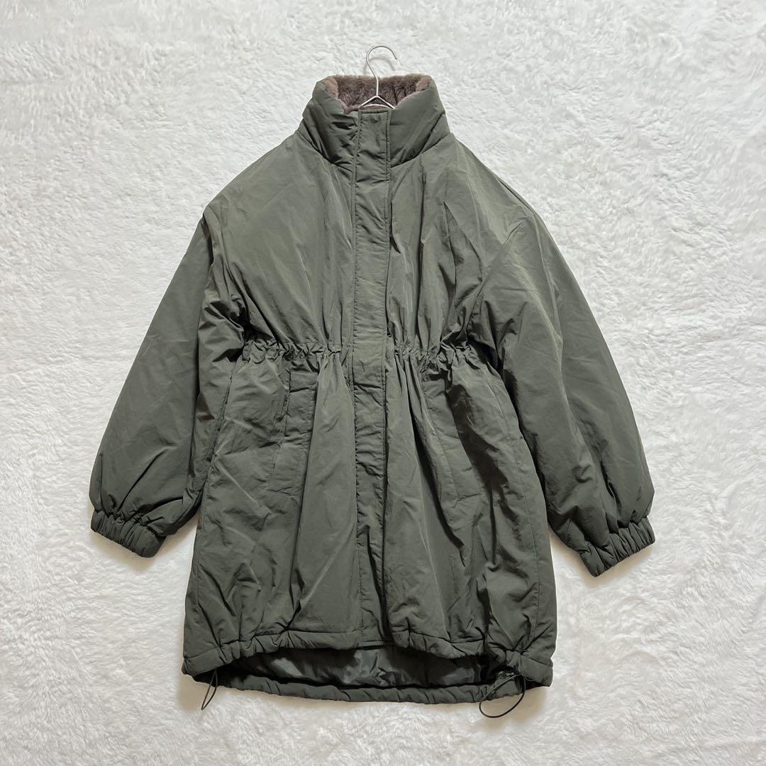 超美品　Discoat ディスコート　中綿ミリタリーコート カーキ