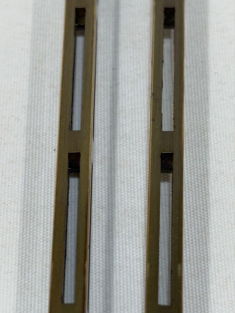 金工師　木村清五郎造　菊頭四方すかし飾火箸　美品　共箱　茶道具　送料込