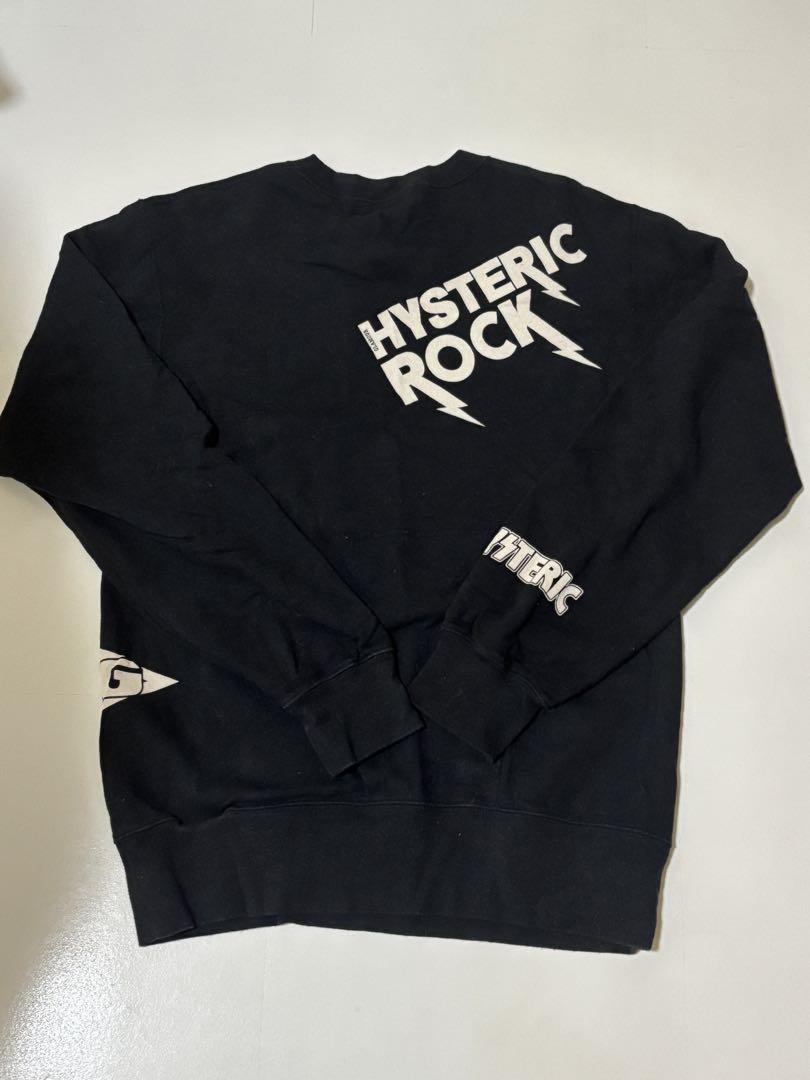 HYSTRIC グラフィックプリント トレーナー ブラック