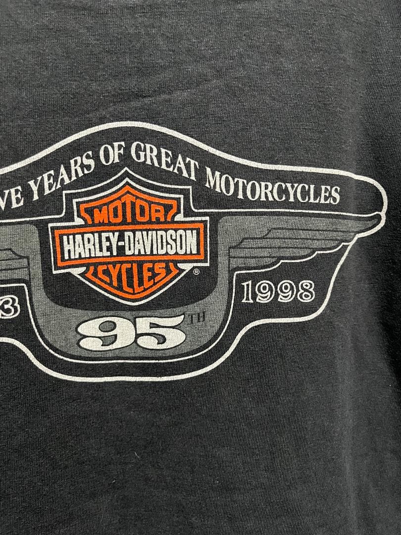 【古着】Harley-Davidson 90s 両面デザイン　ロングTシャツ