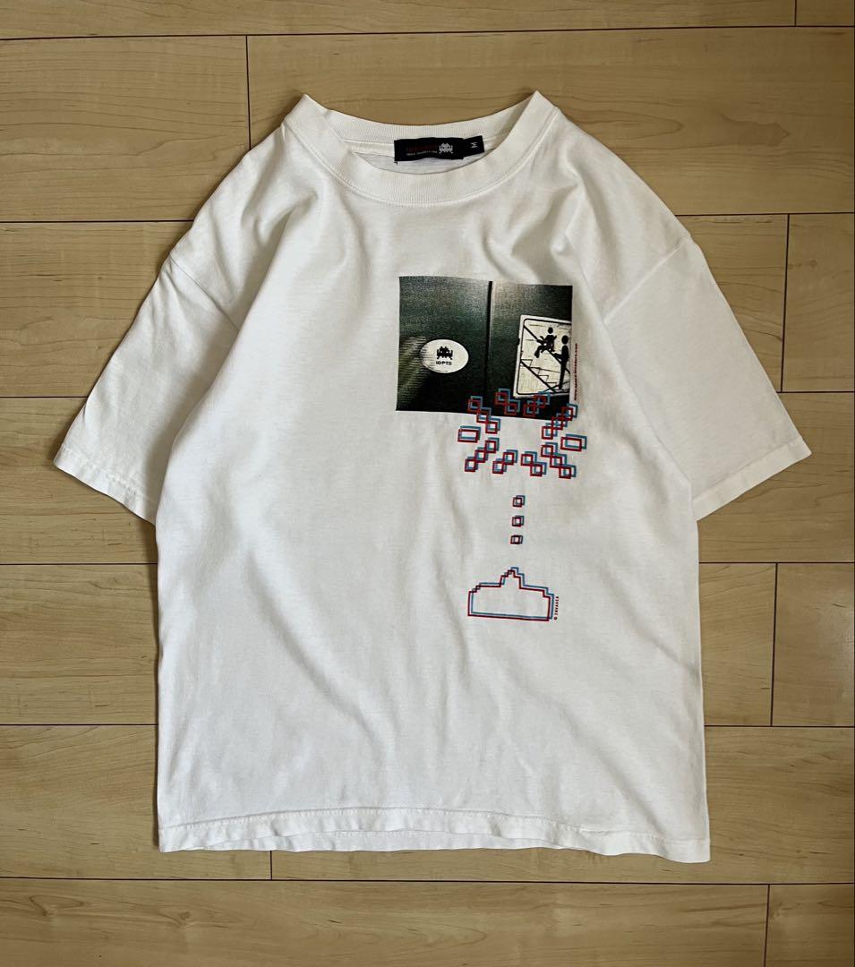 古着 00's USA製 インベーダー アート Tシャツ