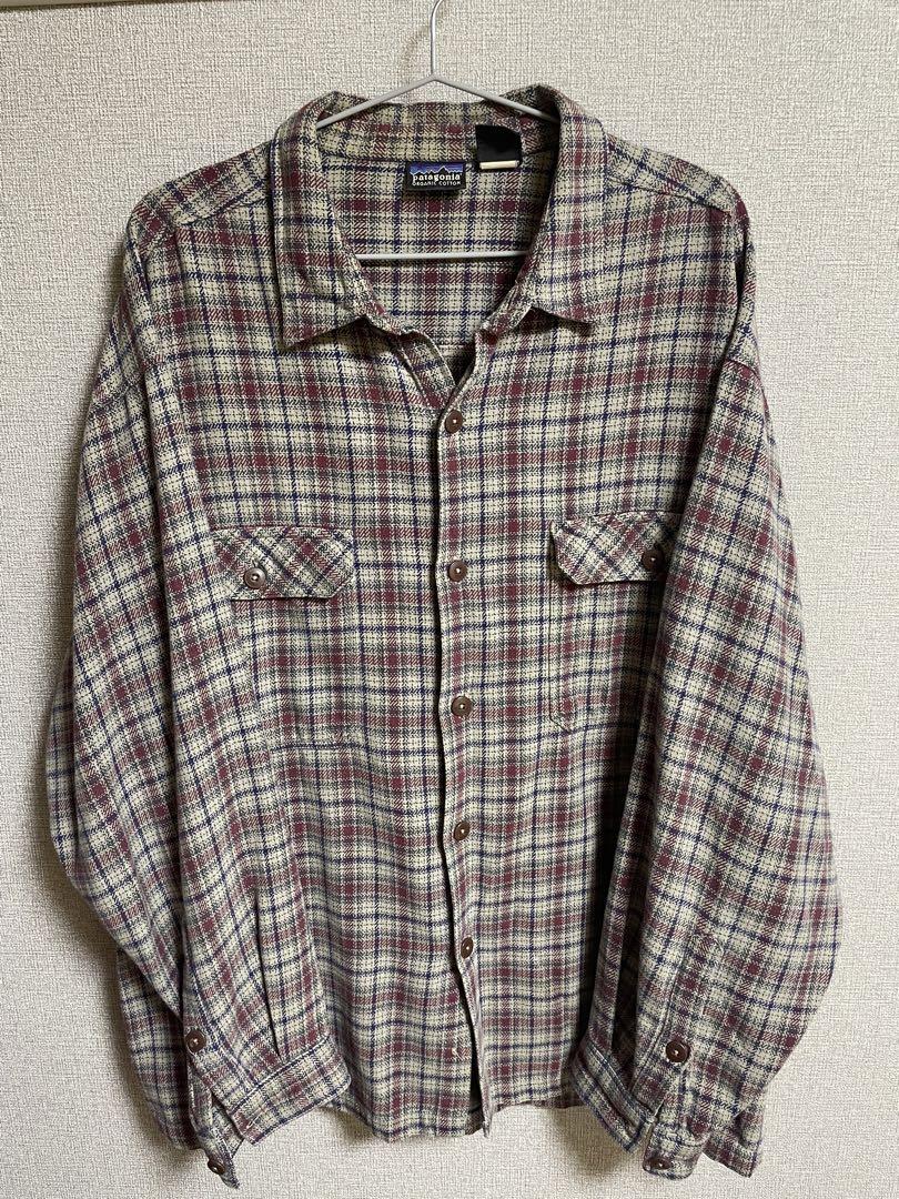 【スーパーセール】 90s Patagonia ヘビーフランネルシャツ チェック柄 トップス
