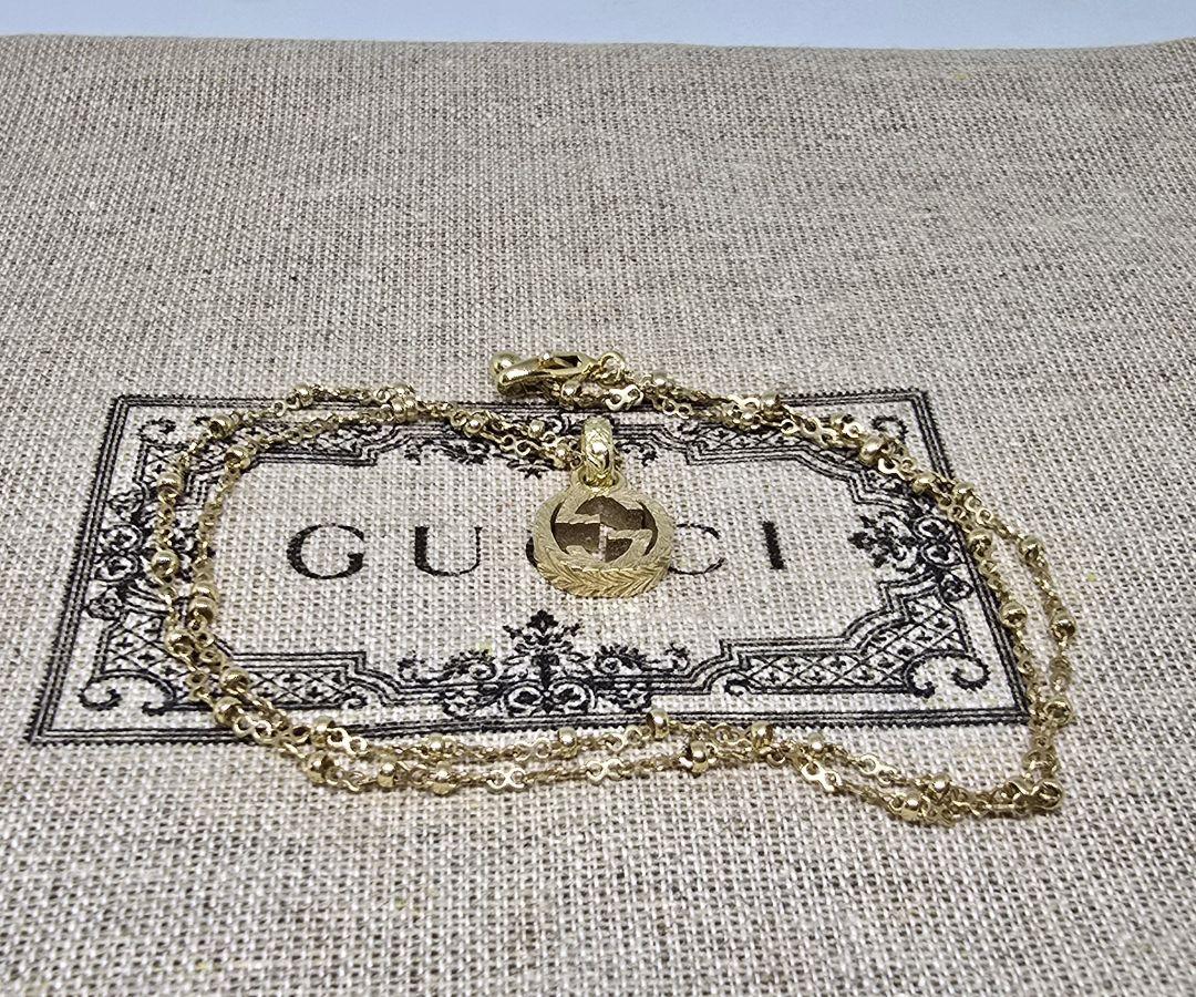 【超レア廃盤未使用品】GUCCI インターロッキングG ゴールド ネックレス