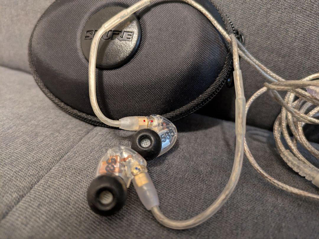 美品・ほぼ未使用 SHURE SE535 CL-A クリアー