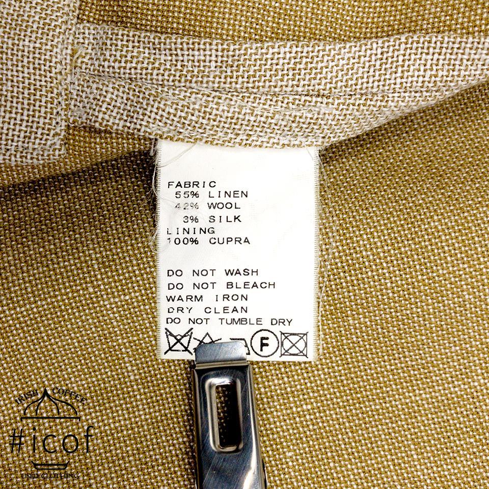 伊製生地 LoroPiana ZELANDER 麻 リネン ジャケット a184