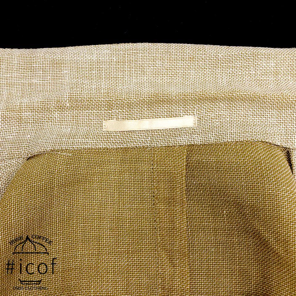 伊製生地 LoroPiana ZELANDER 麻 リネン ジャケット a184