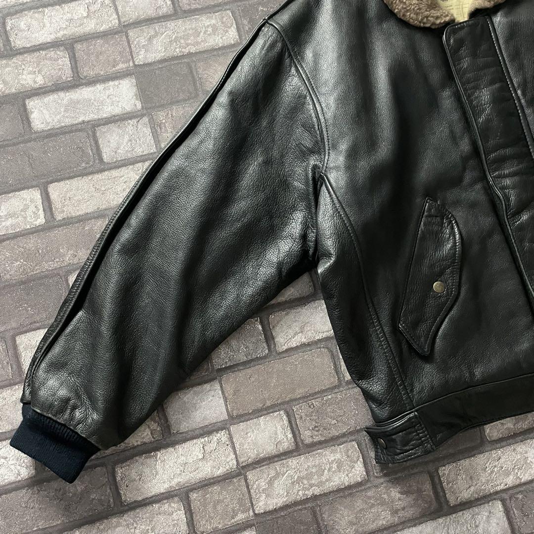 G-1 boa colour leather flight black