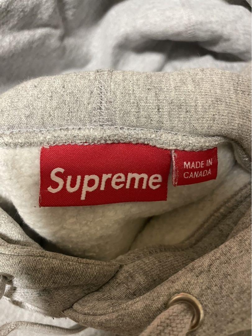 Supreme グレー パーカー Sサイズ