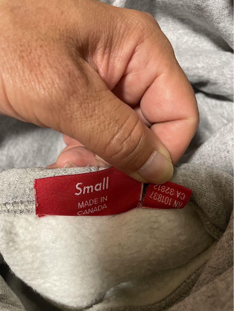 Supreme グレー パーカー Sサイズ