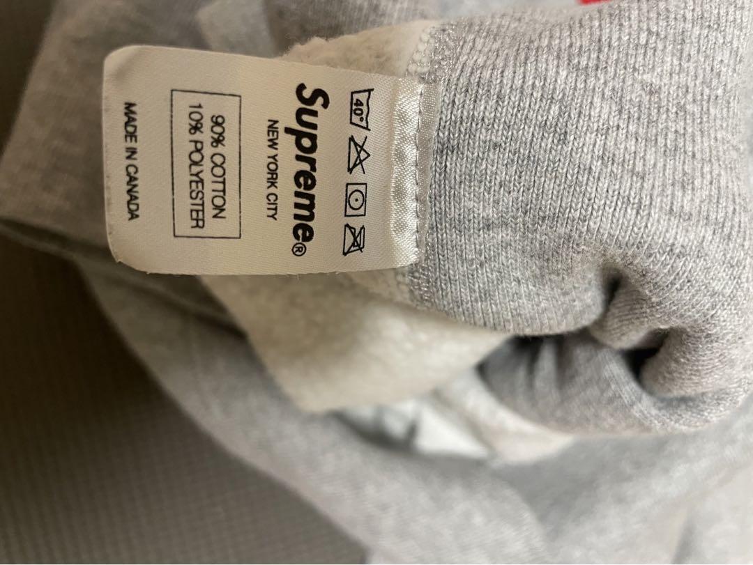 Supreme グレー パーカー Sサイズ