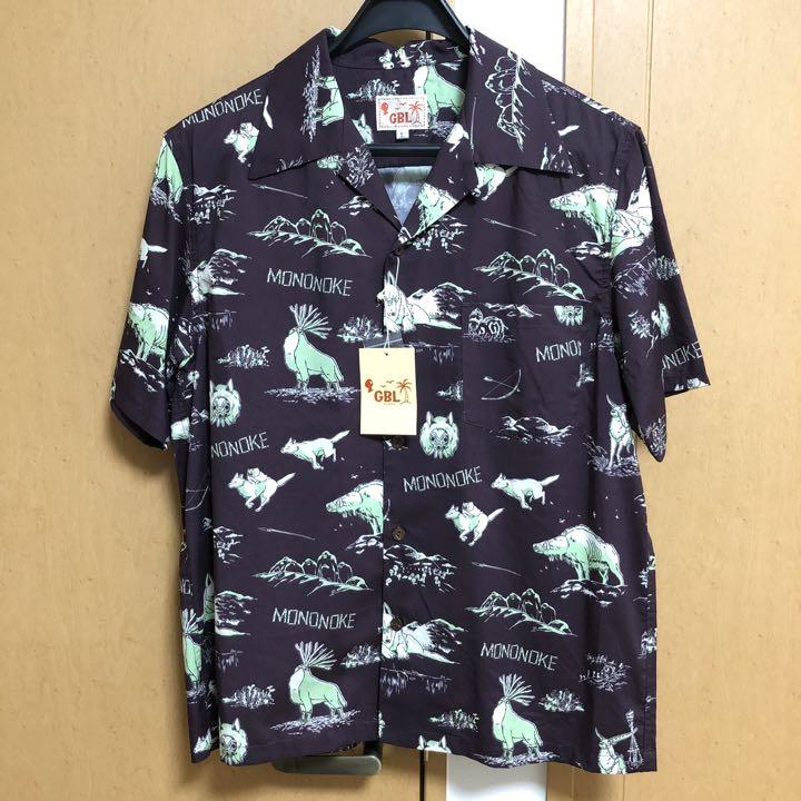 GBLもののけ姫 アロハシャツ 総柄シャツ ジブリ - メルカリ